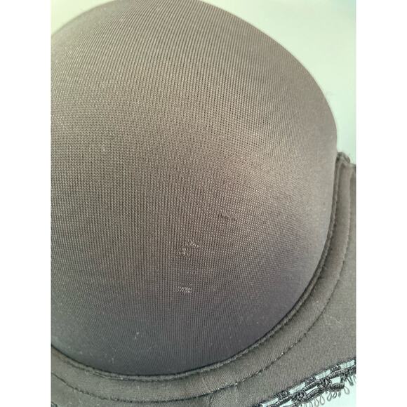 Calvin Klein Push Up Strapless Bra 34B Dark Gray - Picture 3 of 9